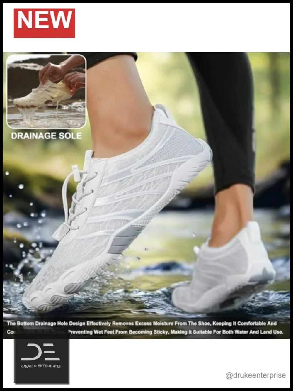 Unisex Barefoot Water Shoes Quick-Dry Hiking Footwear Wide Toe Box Non-Slip